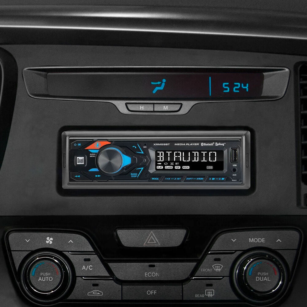 Autoestereo Dual Xrm59bt Receptor Medios Digitales Bluetooth Botón Siri Asistente de Google - Audioshop México lo mejor en Car Audio en México -  Dual