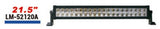Barra LED Blanco 40 LEDS Lumen ATV LM-52120A 120 Watts 21.5 Pulgadas 4200 Lúmenes 6000k Carcasa de Aluminio