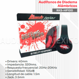 Audífonos de Diadema Alámbricos Rock Series RKS-HP100 Sonido Estéreo Ajustable - Audioshop México lo mejor en Car Audio en México -  Rock Series