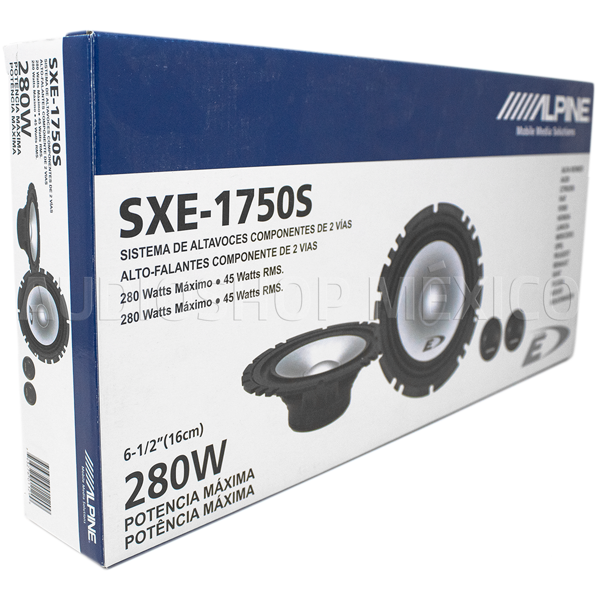 Set De Medios Alpine SXE-1750S 280 Watts 6.5 Pulgadas de Fidelidad Con Tweter - Audioshop México lo mejor en Car Audio en México -  Alpine