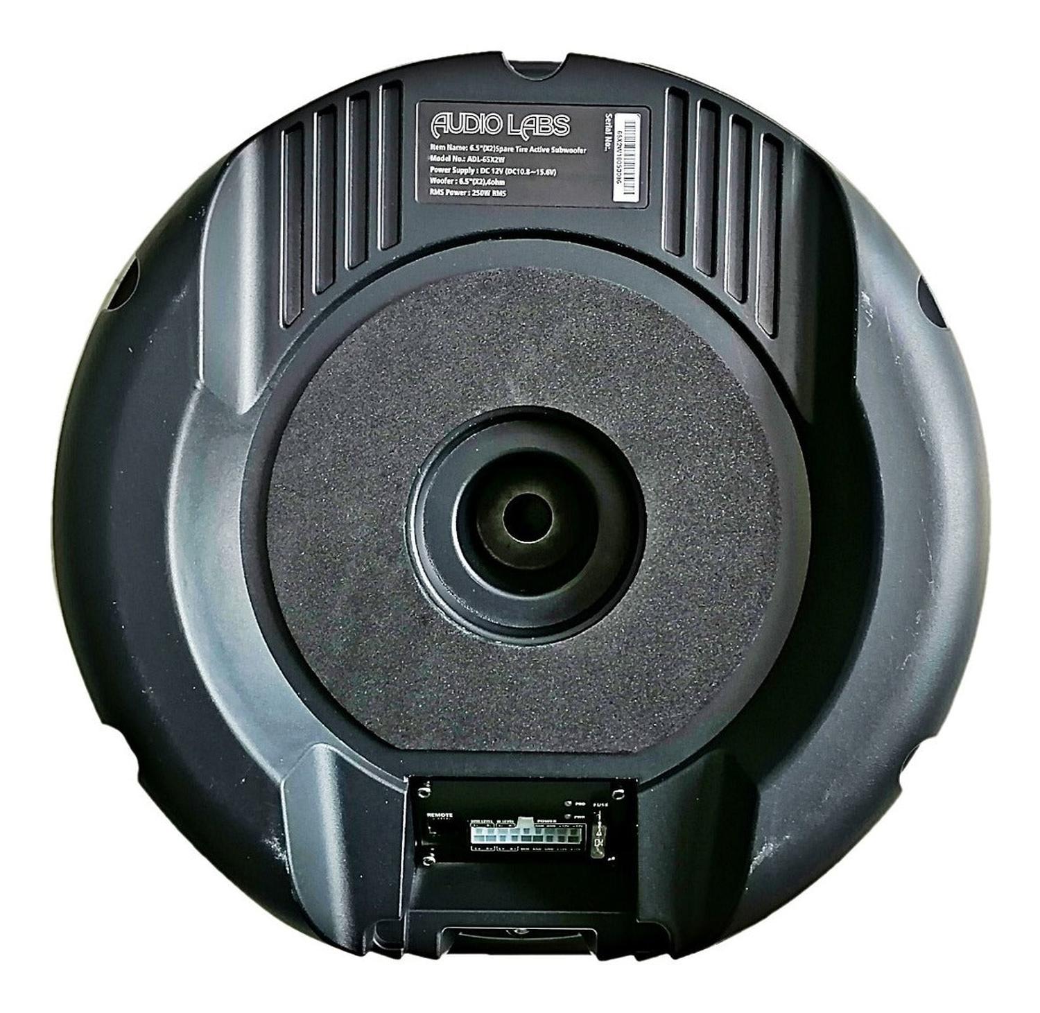 Subwoofer Amplificado para llanta de refacción Audio Labs ADL-65X2W 1500 Watts 6.5 Pulgadas - Audioshop México lo mejor en Car Audio en México -  Audio Labs