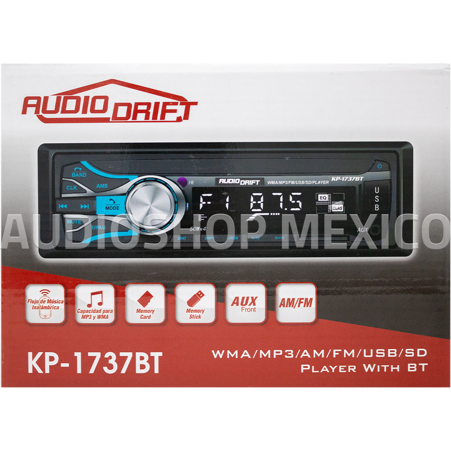 Reproductor Mp3 1 Din Con Bluetooth Y Auxiliar Para Auto