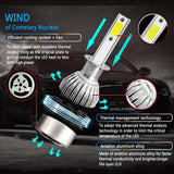 Kit de Focos Faros Delanteros Led C6 9006 72 Watts 6500k Color Blanco C6 Series LED Car Light - Audioshop México lo mejor en Car Audio en México -  C6