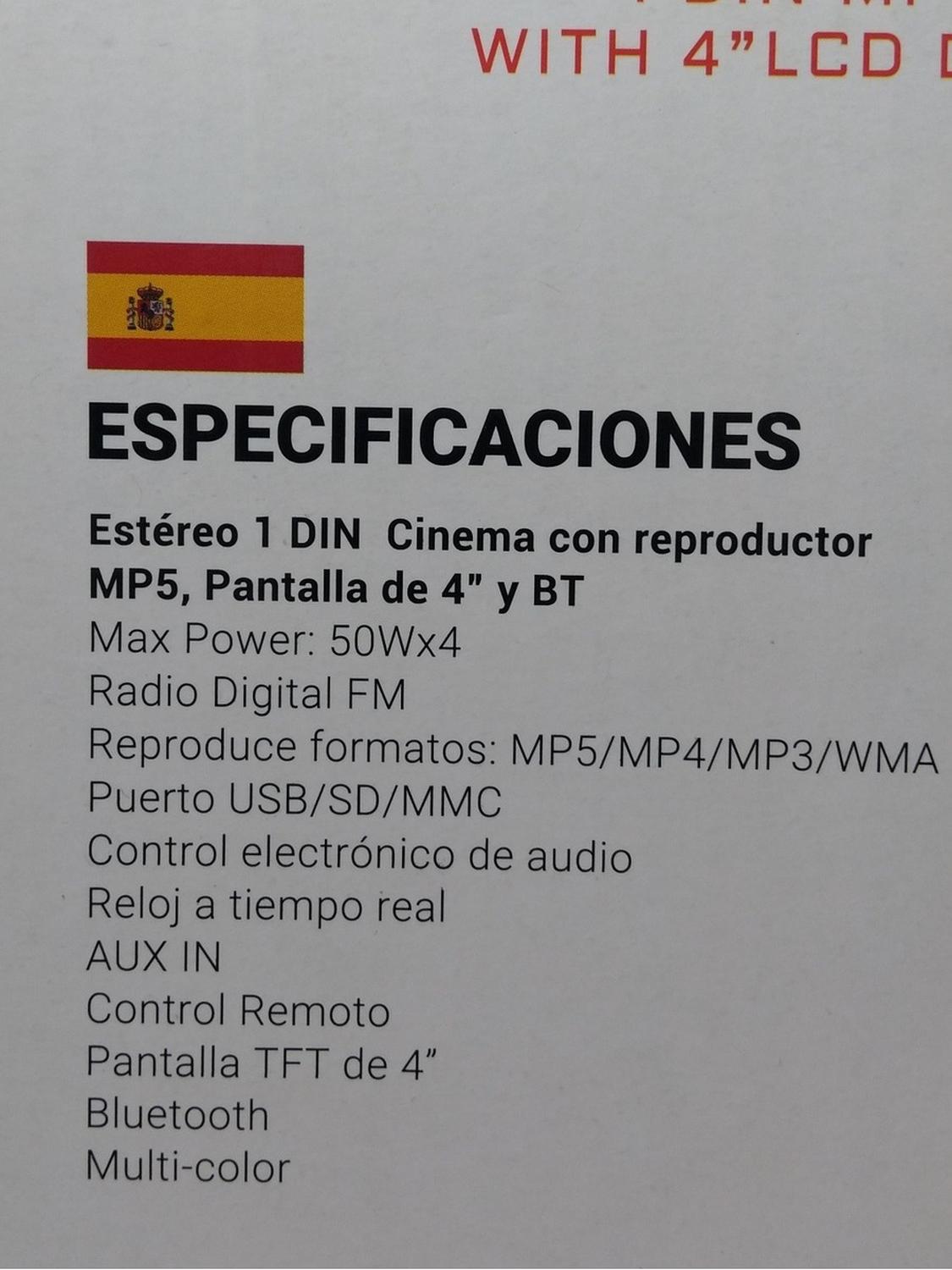 Reproductor MP3 Bluetooth Pantalla a color de 1,8 pulgadas Altavoz