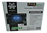 Estéreo Pantalla 2 DIN 7 Pulgadas Atomic Audio METAL7 BT USB AUX SD MP3 FM y Cámara de Reversa - Audioshop México lo mejor en Car Audio en México -  Atomic Audio