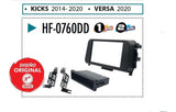 Frente Base Autoestéreo 1 y 2 DIN HF Audio HF-0760DD Nissan Versa 2020 - Audioshop México lo mejor en Car Audio en México -  HF Audio
