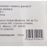 Ventilador Metálico Grande Rock Series FAN-L 8 Pulgadas - Audioshop México lo mejor en Car Audio en México -  Rock Series