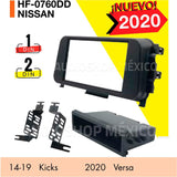 Frente Base Autoestéreo 1 y 2 DIN HF Audio HF-0760DD Nissan Versa 2020 - Audioshop México lo mejor en Car Audio en México -  HF Audio