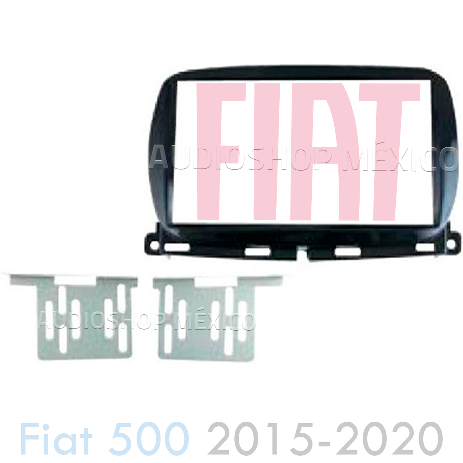 Frente Base Autoestéreo 2 DIN HF Audio HF-0322DD Fiat 500 2015-2020 - Audioshop México lo mejor en Car Audio en México -  HF Audio