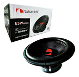 Subwoofer Profesional Nakamichi NSW-Z1206D4 2000 Watts 12 Pulgadas 4 + 4 Ohms 600 Watts RMS Doble Bo