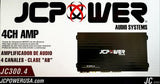 Amplificador 4 Canales Jc Power Jc300.4 600 Watts Clase Ab - Audioshop México lo mejor en Car Audio en México -  JC Power