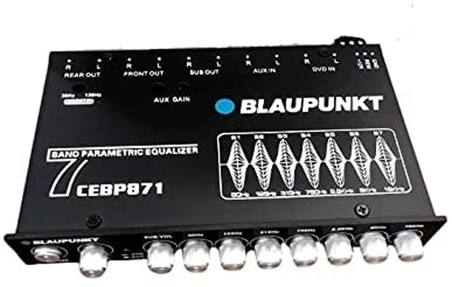 Ecualizador Paramétrico 7 Bandas Blaupunkt CEBP871 7 Volts RMS Frecuencia de bajos - Audioshop México lo mejor en Car Audio en México -  Blaupunkt