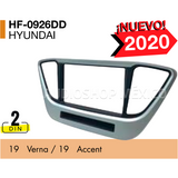 Frente Base Autoestéreo 2 DIN HF Audio HF-0926DD Hyundai Verna y Accent Modelo 2019 - Audioshop México lo mejor en Car Audio en México -  HF Audio