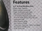 Medio Rango Open Show Treo TR-6MBS 430 Watts 6.5 Pulgadas 4 Ohms 85 Watts RMS Canasta de acero (Vent - Audioshop México lo mejor en Car Audio en México -  Treo