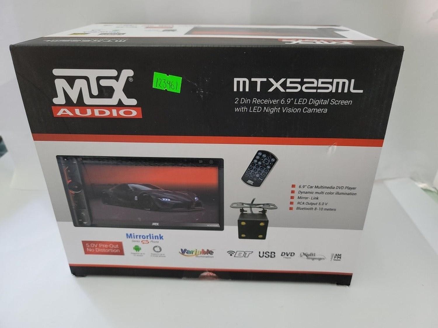 Autoestéreo Pantalla 2 Din MTX525ML 6.9 Pulgadas BT DVD TV - Audioshop México lo mejor en Car Audio en México -  MTX Audio