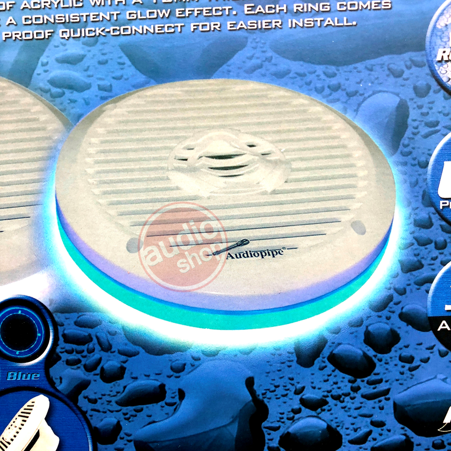 Anillos LED marinos para bocinas coaxiales Audiopipe NL-RI6550 BL 6.5 Pulgadas - Audioshop México lo mejor en Car Audio en México -  Audiopipe