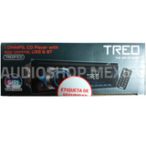 Estéreo 1 DIN Desmontable Treo TREOF1CD 60W x 4 Mecanismo CD, USB y BT Control remoto FM Android iOS - Audioshop México lo mejor en Car Audio en México -  Treo