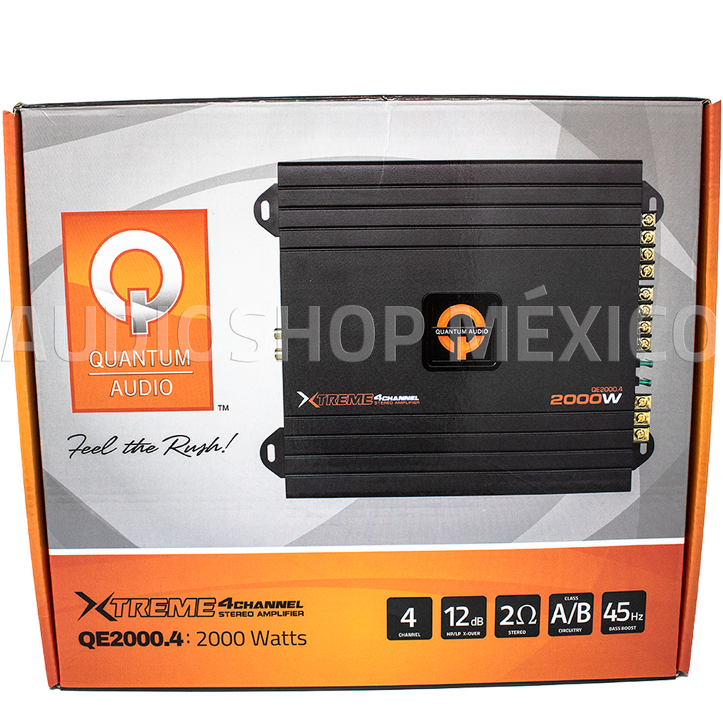 Amplificador 4 Canales Quantum Audio QE2000.4 2000 Watts Clase AB