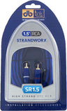 Cable RCA DB Link SR1.5 1.5 pies 45 cm con Triple blindaje cobre 100% libre de oxígeno Strandworx - Audioshop México lo mejor en Car Audio en México -  DB Link