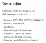 Bocinas Para Cuatrimoto Rock Series Rks-Atv650 300wx2 6.5 Pulgadas Todoterreno - Audioshop México lo mejor en Car Audio en México -  Rock Series