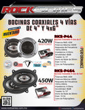 Bocinas Coaxiales Rock Series RKS-P464 120 Watts 4x6 Pulgadas Chevy Spark - Audioshop México lo mejor en Car Audio en México -  Rock Series