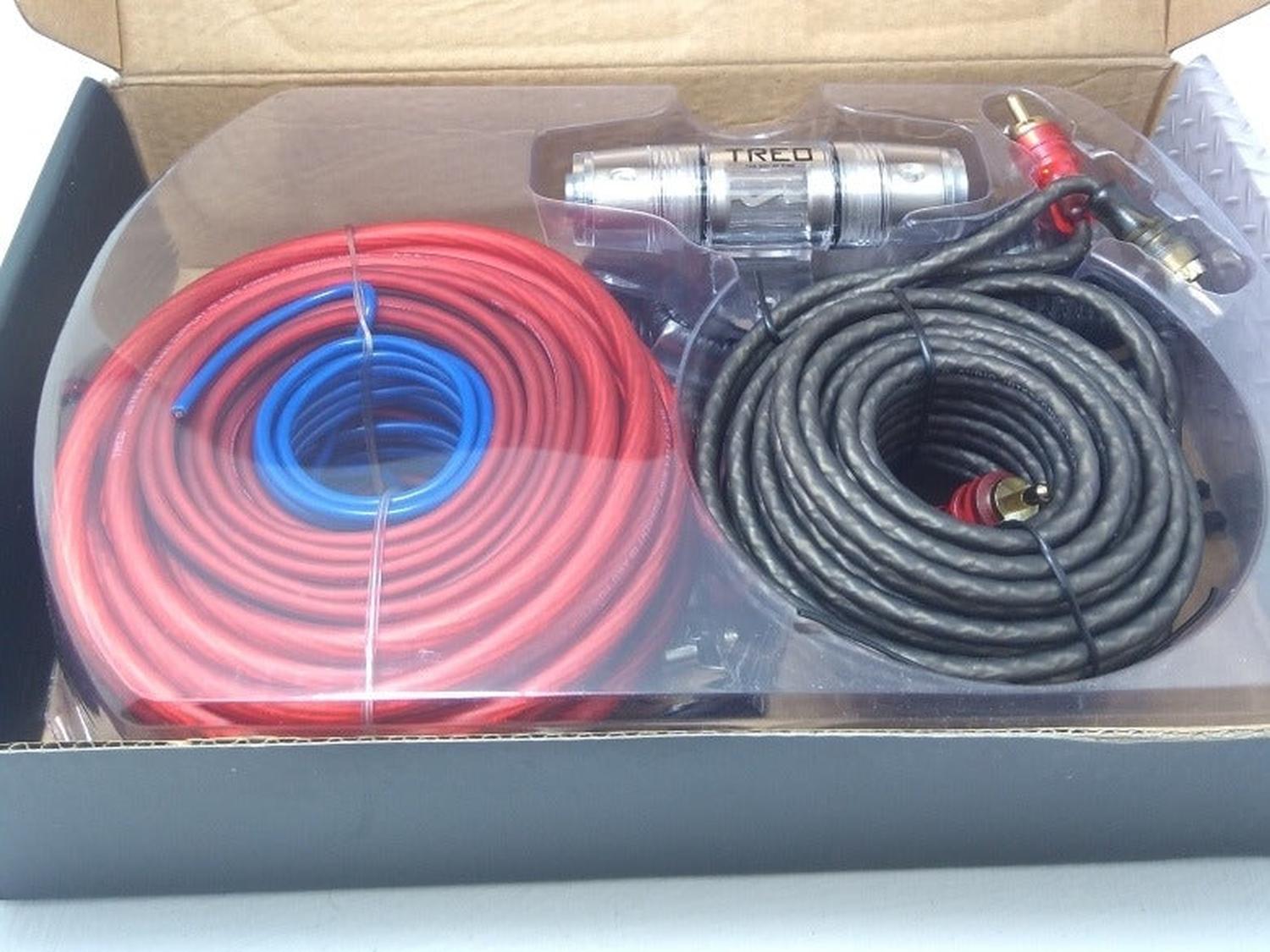 Kit Cables Para Potencias 800 Watts Rms 10 Gauges Car Audio
