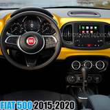 Frente Base Autoestéreo 2 DIN HF Audio HF-0322DD Fiat 500 2015-2020 - Audioshop México lo mejor en Car Audio en México -  HF Audio