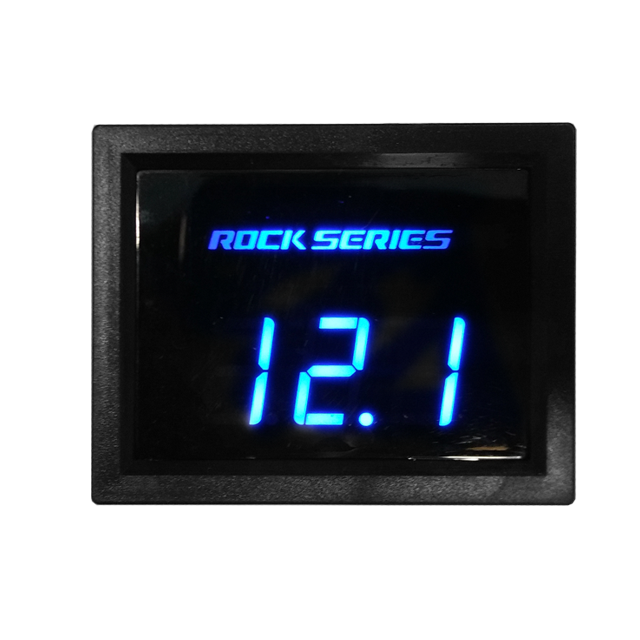 Voltímetro Digital Rectangular Rock Series DV300 Pantalla Digital Azul - Audioshop México lo mejor en Car Audio en México -  Rock Series
