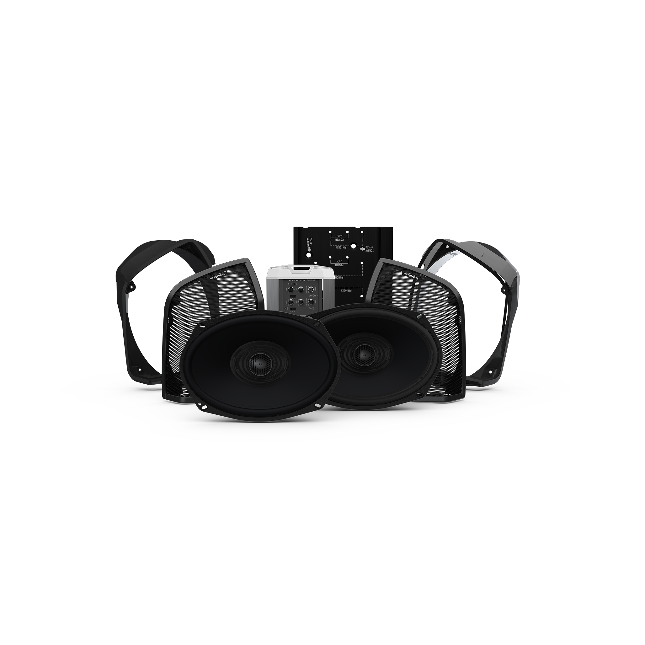 Kit de Amplificador + 2 Bocinas para Harley Davidson Rockford Fosgate HD14RK-STAGE2 Road King 2014 en adelante - Audioshop México lo mejor en Car Audio en México -  Rockford Fosgate