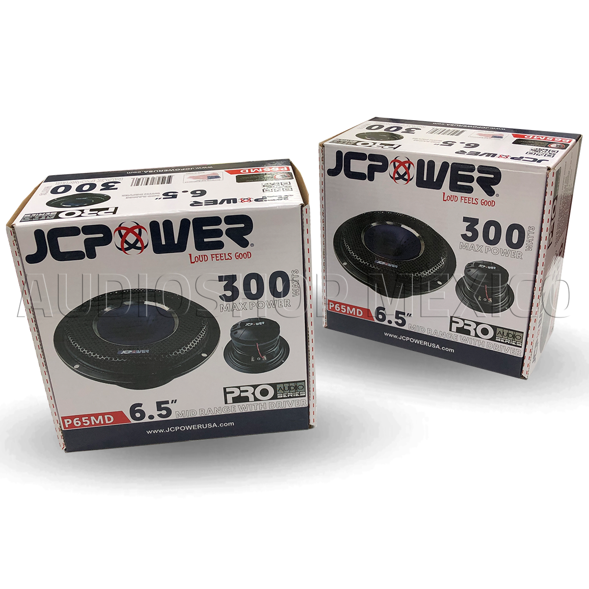 Jc Power Rps65m Medios Rangos + Driver JC Power P65MD 300 Watts 6.5 Pulgadas 4 Ohms 15 ...