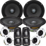 Paquete 2 Set De Medios 6.5 Open Show 1200w Rms Proton65pro - Audioshop México lo mejor en Car Audio en México -  Atomic Audio